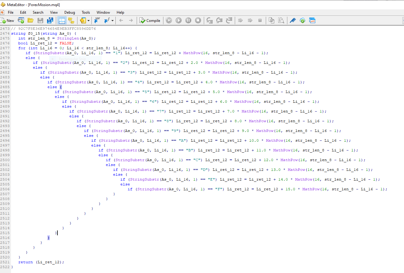SOURCE CODE MQL4 Forex Mission EA