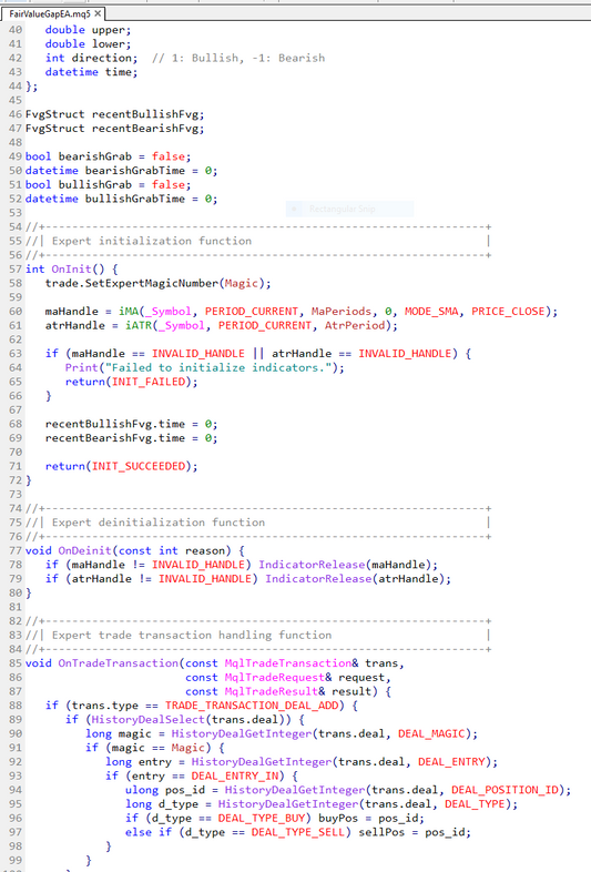 Source Code MQL5 Fair Value Gap EA