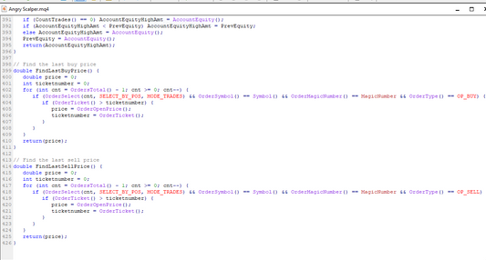 MQL4 SOURCE CODE EA ANGRY SCALPER