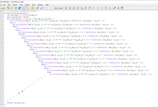 SOURCE CODE MQL4 Forex Mission EA
